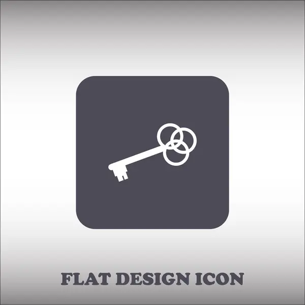 Key flat vector icon — Stock Vector
