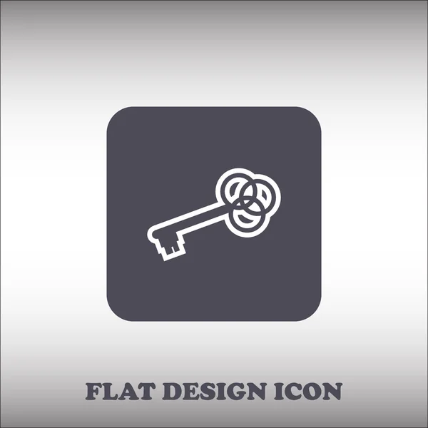 Key flat vector icon — Stock Vector