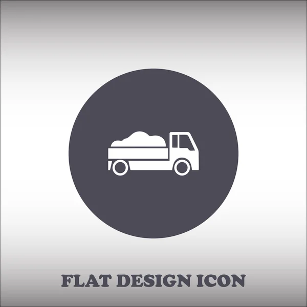 Lorry flat vector icon — Stock Vector