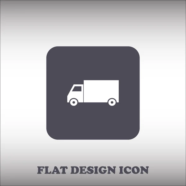 Lorry flat vector icon — Stock Vector