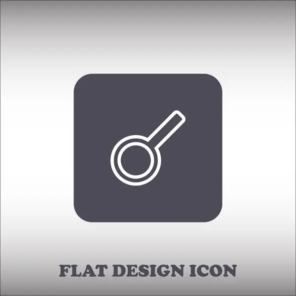 Magnifying glass icon. Flat design style — Stock Vector