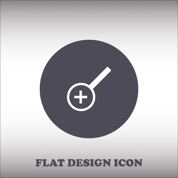 Lupe. flacher Designstil — Stockvektor