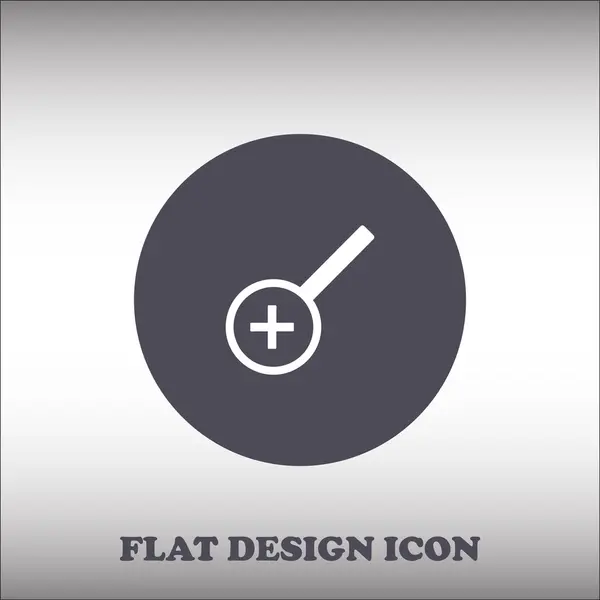 Magnifying glass icon. Flat design style — Stock Vector