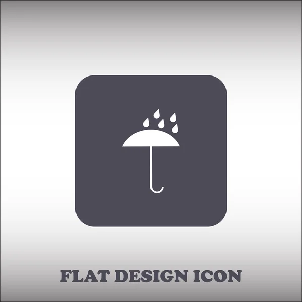 Paraplu pictogram, vector illustratie — Stockvector