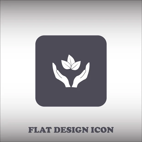 Hands vector flat icon — Stock Vector