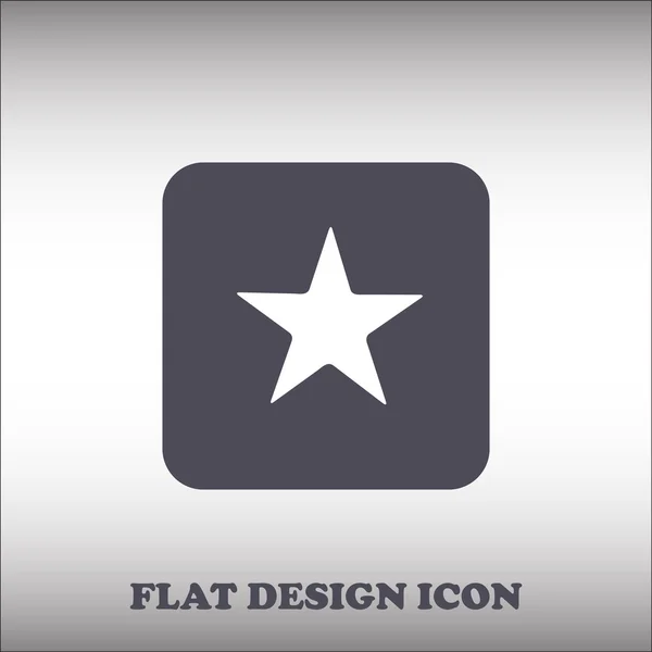 Star-Symbol. flacher Designstil — Stockvektor