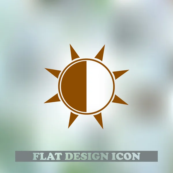 Sonne flach Icon eps — Stockvektor