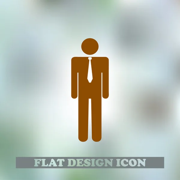 Hombre icono vector ilustración — Vector de stock