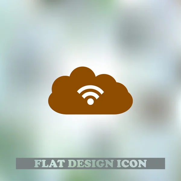 Wolk vector platte pictogram — Stockvector