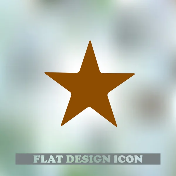 Icône étoile. Style design plat — Image vectorielle