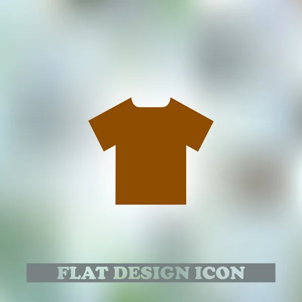 Икона футболки, векторная иллюстрация. Плоский дизайн — стоковый вектор