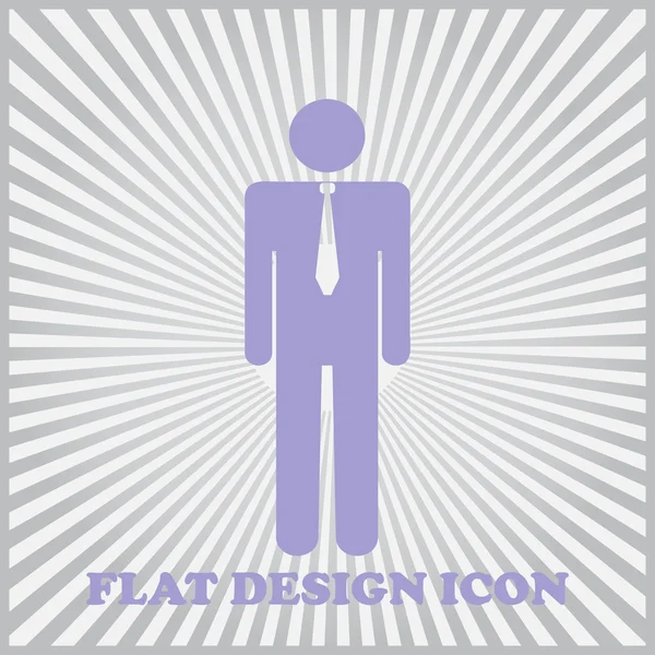 Business man vector silhouette — Stock Vector