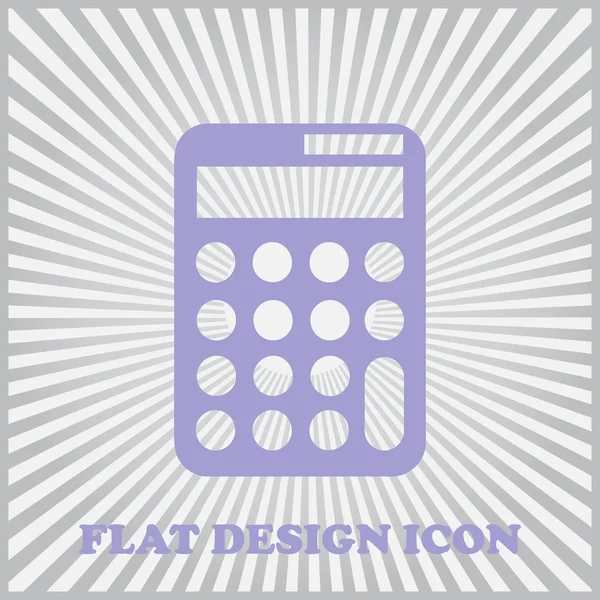 Calculator icon, vector illustration. Flat design style. — Stock Vector