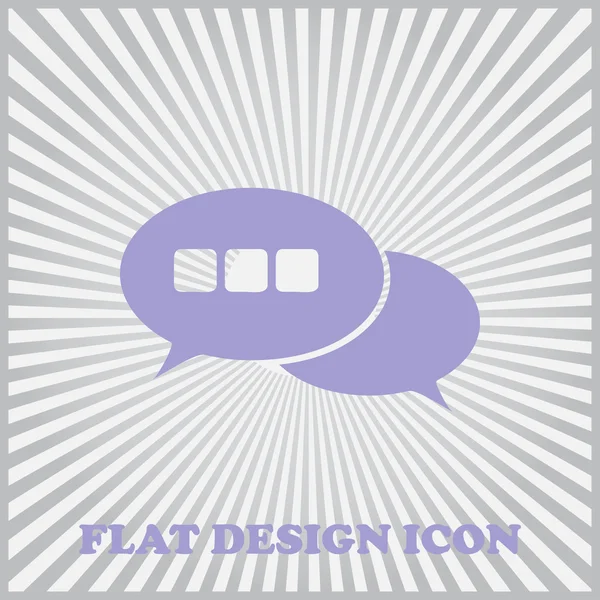 Chat-Symbol, Vektorillustration. flacher Designstil — Stockvektor
