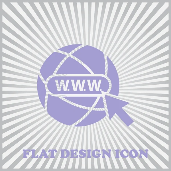 Website ikon Eps. Globe-szimbólum. — Stock Vector