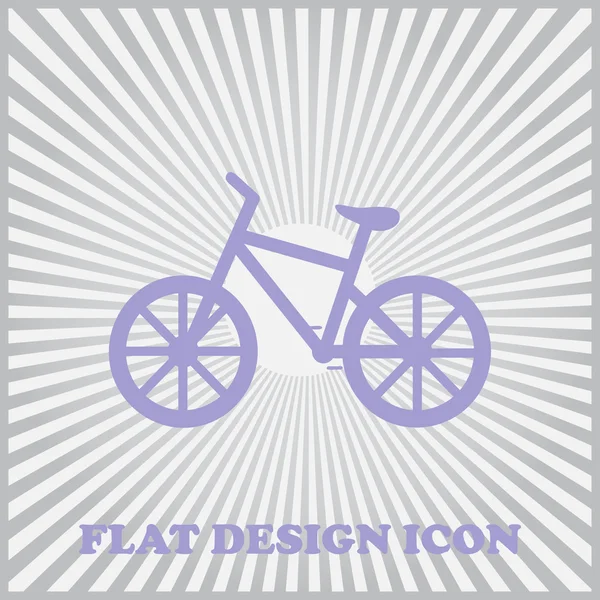 Ícone de bicicleta. ilustração vetorial — Vetor de Stock