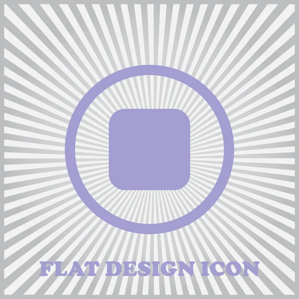 Stop bouton vecteur signe — Image vectorielle