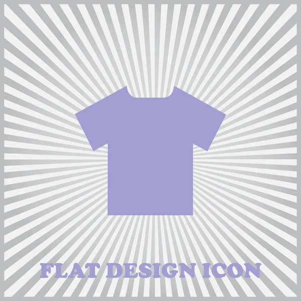 Икона футболки, векторная иллюстрация. Плоский дизайн — стоковый вектор
