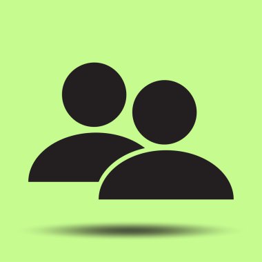 insanlar düz simge vektör