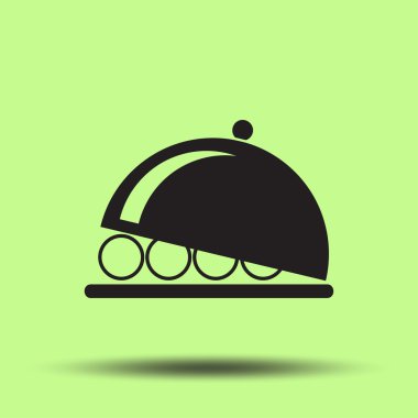 Plattere düz simgesi