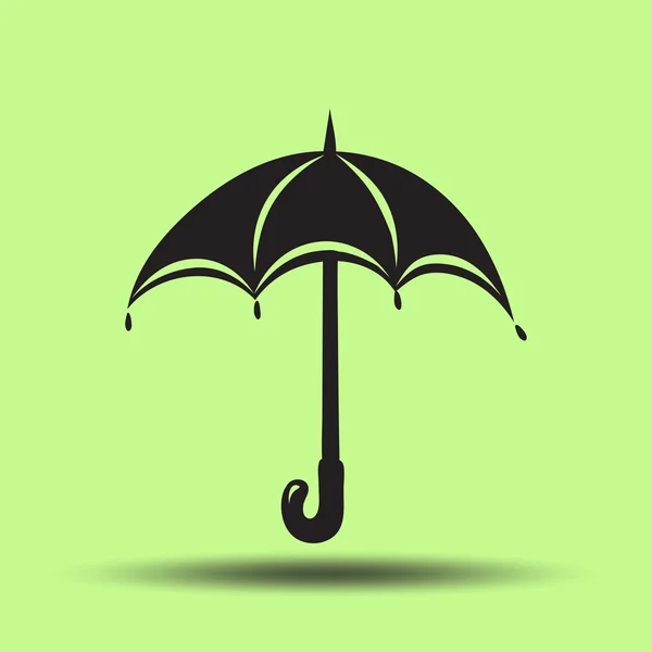 Regenschirm-Symbol, Vektor-Illustration — Stockvektor