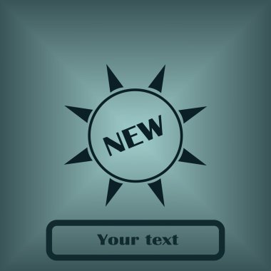 Yeni etiket vektörü simgesi