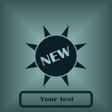 Yeni etiket vektörü simgesi