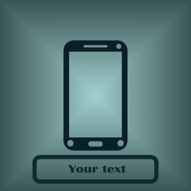 telefon simgesi, vektör illüstrasyonu