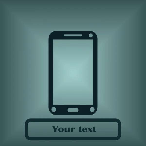 Telefoon pictogram, vector illustratie — Stockvector