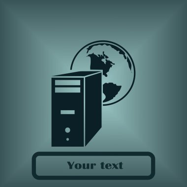 Bilgisayar kutsal kişilerin resmi. düz tasarım