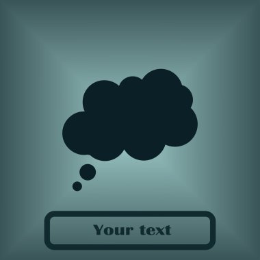 bulut vektör düz simgesi