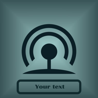 RSS simgesi. Düz tasarım