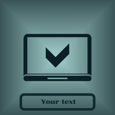 dizüstü ekibimizi. Vektör simgesi