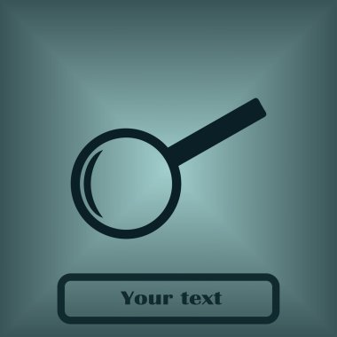 vektör Büyüteç izole