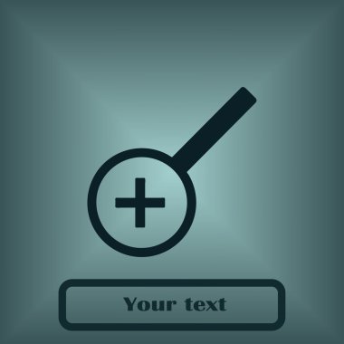 vektör Büyüteç izole