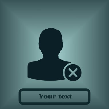 Kişi simgesi kaldırın. Düz tasarım stili