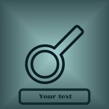 vektör Büyüteç izole