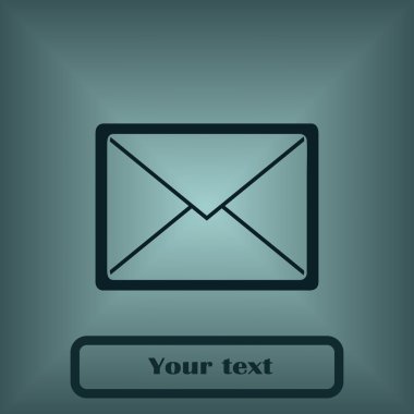 Posta simgesini düz vektör