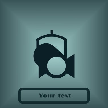 Spot düz vektör simgesi