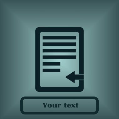 Panosu simgesi. düz tasarım