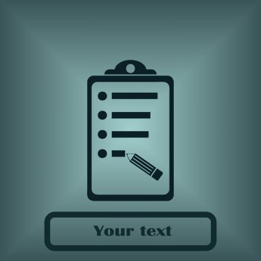 Panosu simgesi. düz tasarım