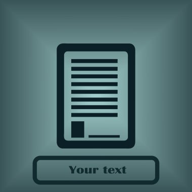 Panosu simgesi. düz tasarım