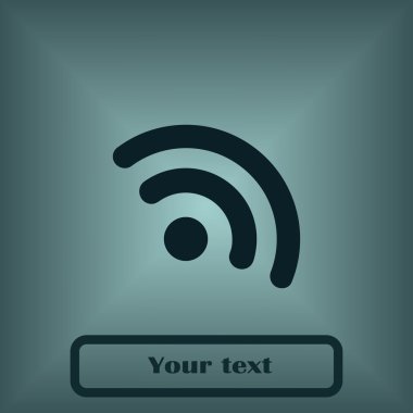 RSS simgesi. Düz tasarım