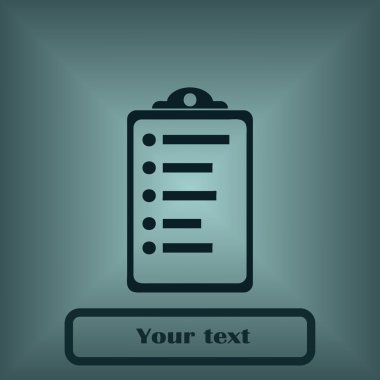 Panosu simgesi. düz tasarım