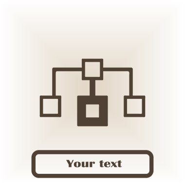 Akış şeması simgesi. vektör