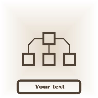 Akış şeması simgesi. vektör