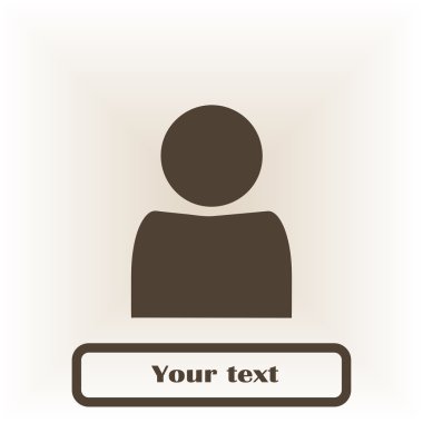 Bir adam, düşünme vektör çizim düz simgesi.