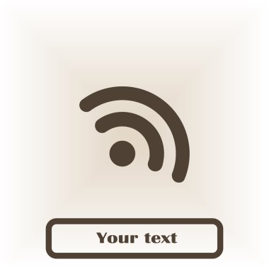 RSS simgesi. vektör tasarımı