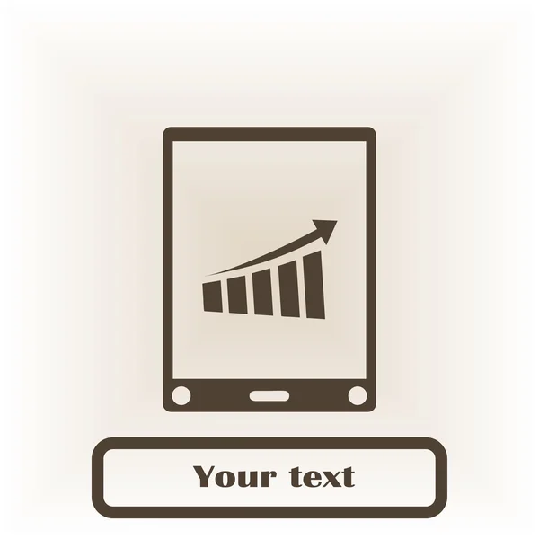 Telefoon pictogram, vector illustratie — Stockvector
