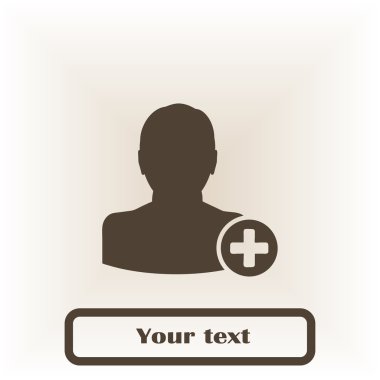 Kullanıcı vektör simge ekle